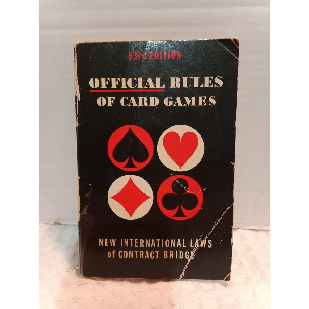 Official Rules of Card Games 53rd Edition by Albert H. Morehead (1963) - GOOD